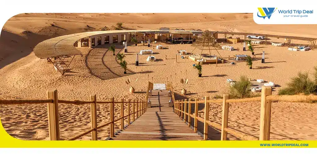 3. Al dhafra beach camping where luxury meets seclusion – world trip deal
