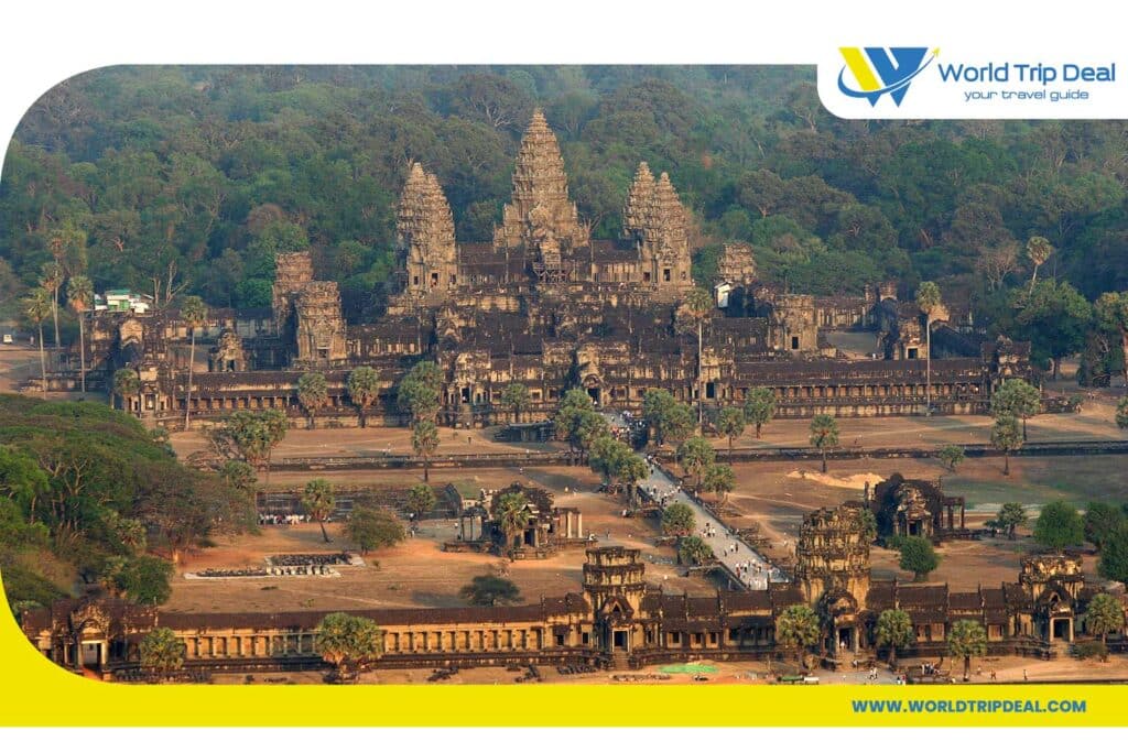 Cambodia itinerary- bayon temple at angkor siem reap cambodia - world trip deal