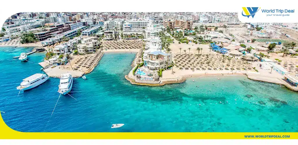 شاطئ مدينة الغردقة من اماكن السياحة في مصر
