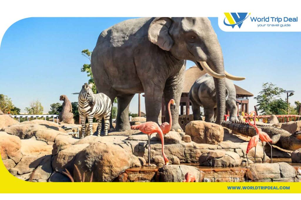أفضل حدائق دبي - تماثيل حيوانات  - الأمارات - ورلد تريب ديل