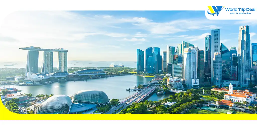 Cityscape in singapore city skyline – ورلد تريب ديل