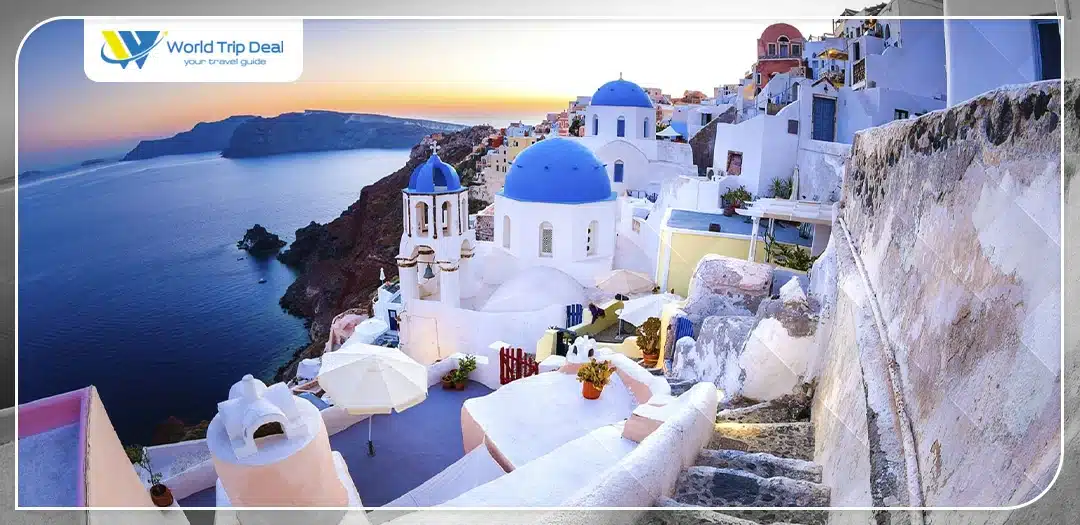 Greece sunset view – world trip deal